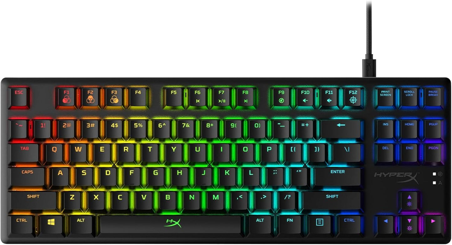 Alloy Origins Core - Tenkeyless Mechanical Gaming Keyboard, Software Controlled Light & Macro Customization, Compact Form Factor, RGB LED Backlit, Linear  Red Switch