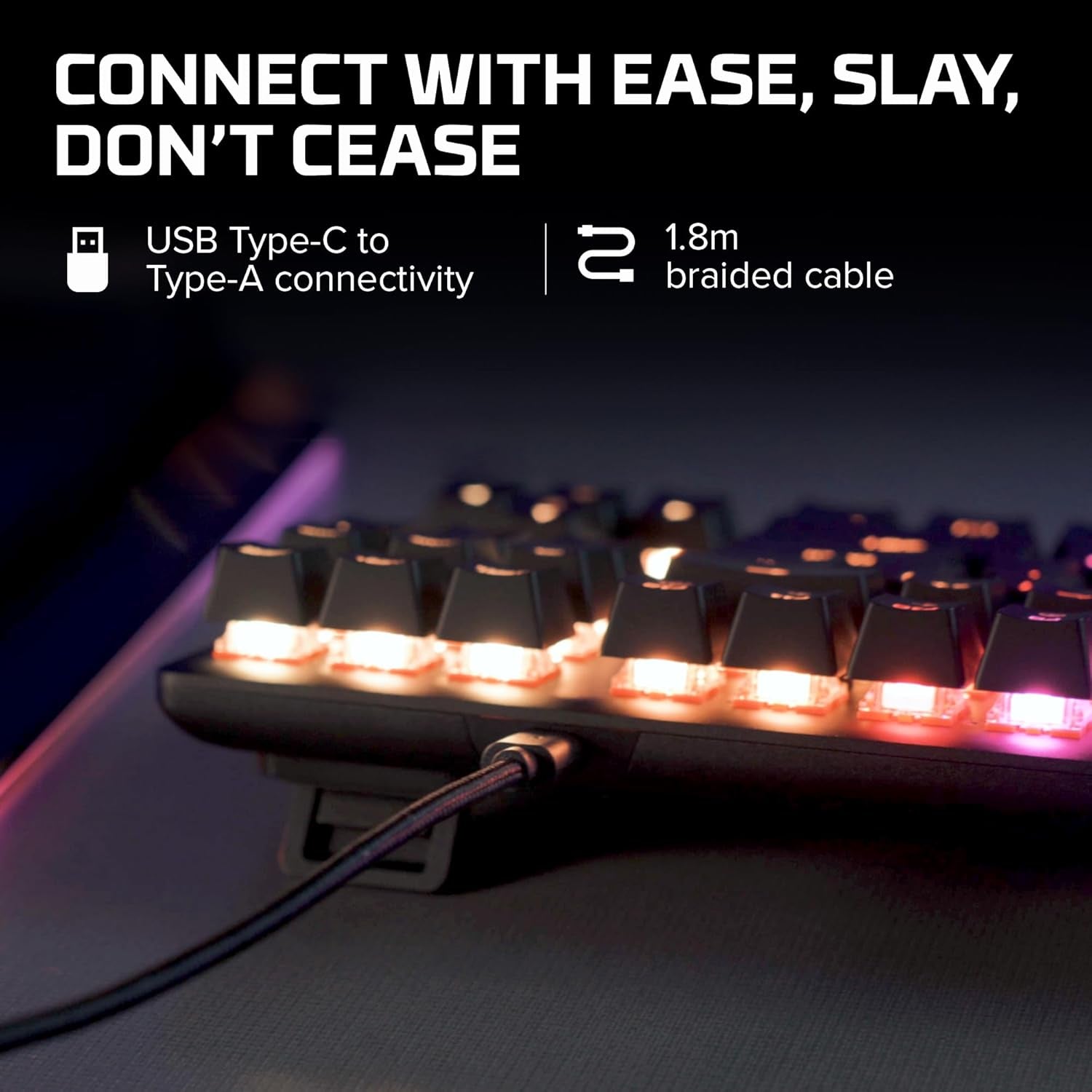 Alloy Origins Core - Tenkeyless Mechanical Gaming Keyboard, Software Controlled Light & Macro Customization, Compact Form Factor, RGB LED Backlit, Linear  Red Switch
